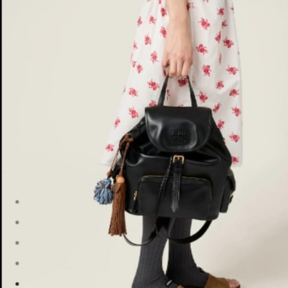 Miu Miu Elegant Black Backpack - Picture 2 of 16